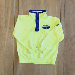 Nautica Boys' Quarter Zip Pullover Medium (10/12)